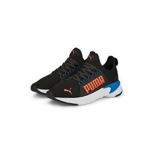 NEW!! Boy’s PUMA Softride Premier Slip On Black/Blue/Orange Sneakers Size 6.5Y